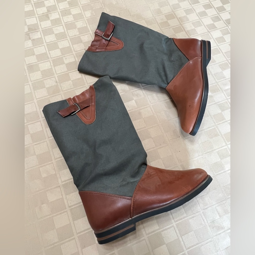 Dexter Women’s 6M Thermolite Tall Boots Vintage‎ Brown Gray 4479 NEW NWOB $90